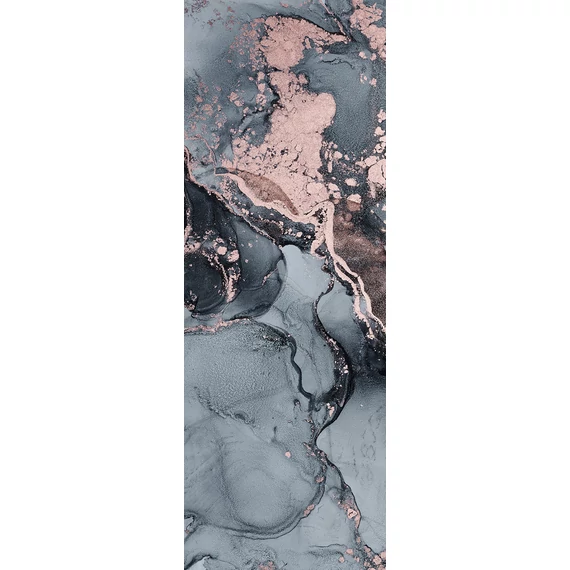 HB SPC/vinyl vízálló fali panel, Painted Marble Black (2605 x 934 mm)