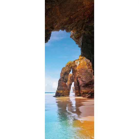HB SPC/vinyl vízálló fali panel, Beach Cave (2605 x 934 mm)