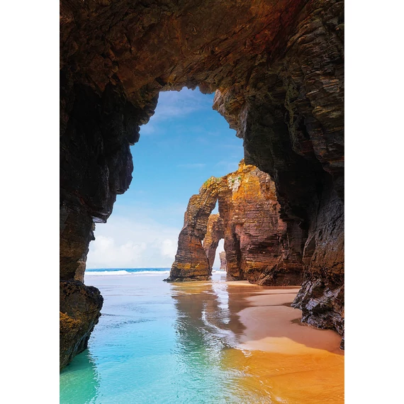 HB SPC/vinyl vízálló fali panel, Beach Cave (2605 x 1868 mm)