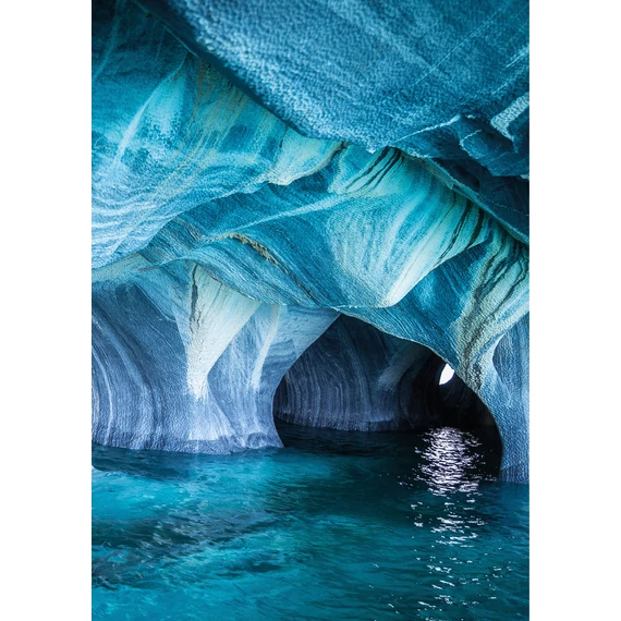 HB SPC/vinyl vízálló fali panel, Blue Marble Cave (2605 x 1868 mm)