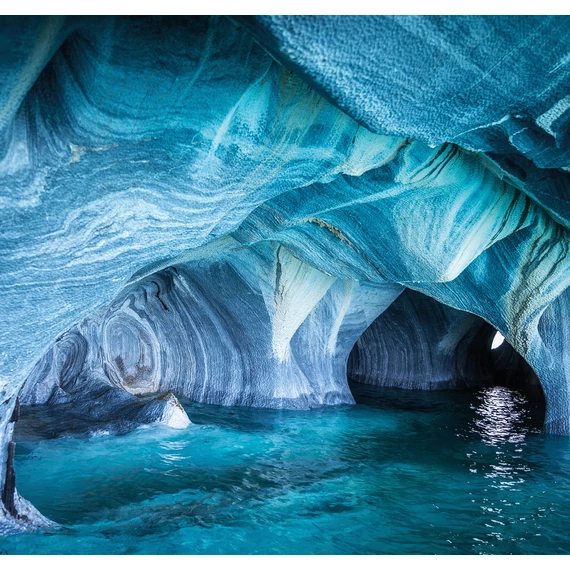 HB SPC/vinyl vízálló fali panel, Blue Marble Cave (2605 x 2802 mm)