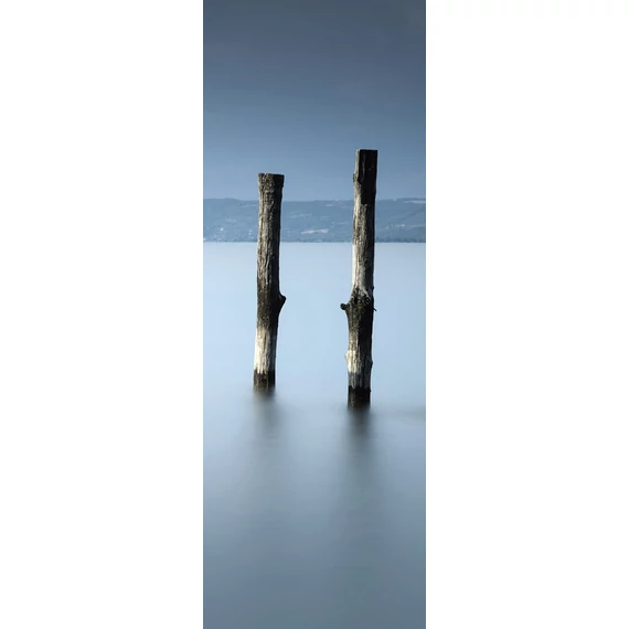 HB SPC/vinyl vízálló fali panel, Wood Trunks in Smooth Water (2605 x 934 mm)