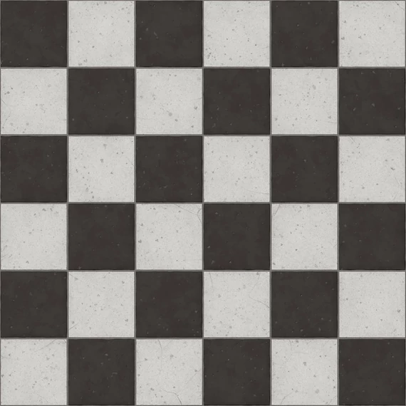 HB SPC/vinyl vízálló fali panel, Old Black and White Castle Tiles
