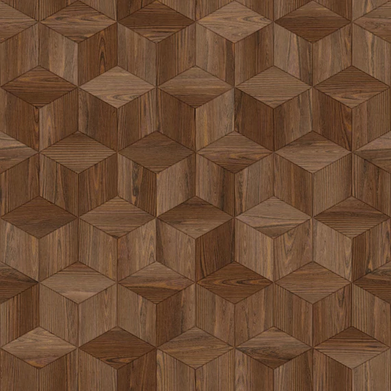 HB SPC/vinyl vízálló fali panel, Elm Wood Cubes