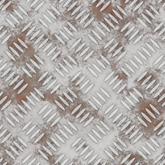 HB SPC/vinyl vízálló fali panel, Weathered Diamond Plate