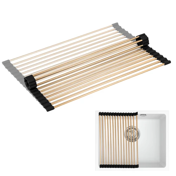 LUNART Edényszárító roll mat 360x320mm, PVD Gold