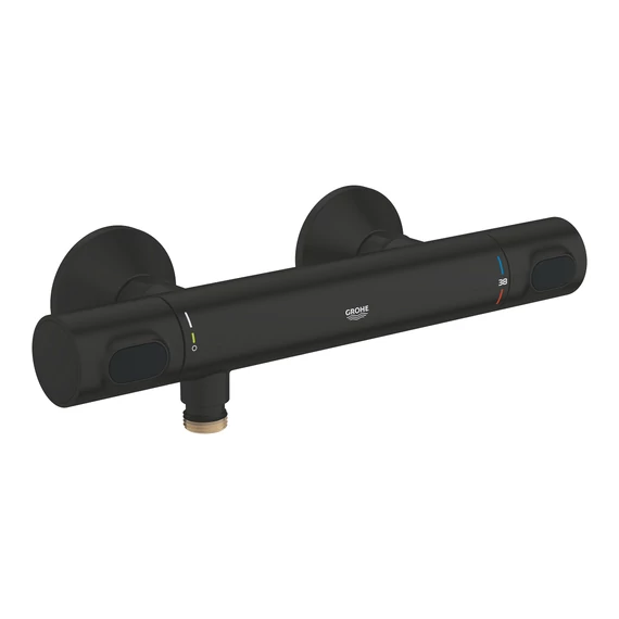 GROHE Grohtherm 500 termosztátos zuhanycsaptelep, Matt Black