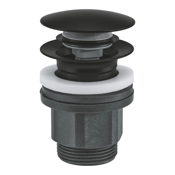 GROHE Push-Open leeresztő túlfolyós mosdókhoz, Matt Black