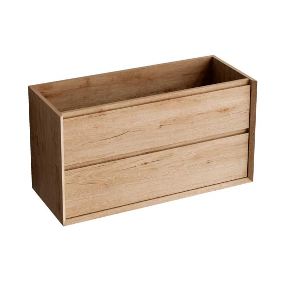 LUNART Vian 100 2 fiókos alsószekrény, vízálló 100x45x54cm, Oak