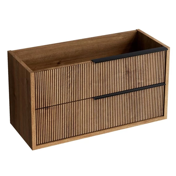 LUNART Moove 100 2 fiókos alsószekrény 101x45x55cm, Oak