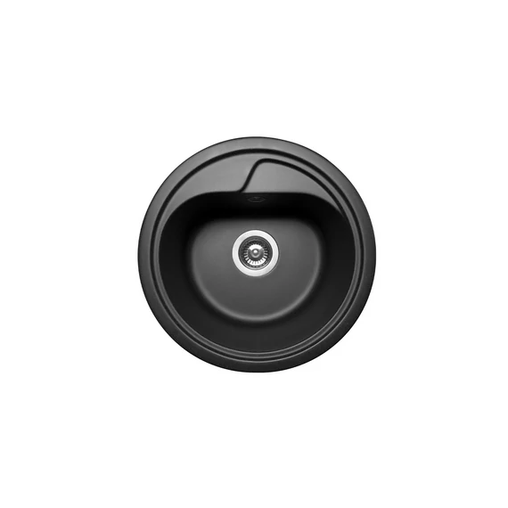 LUNART Bamby egymedencés gránit mosogató, Black