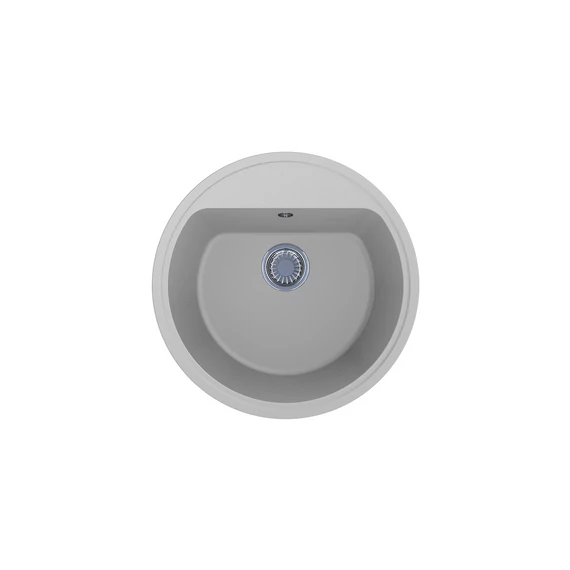 LUNART Otis egymedencés gránit mosogató, Pearl White