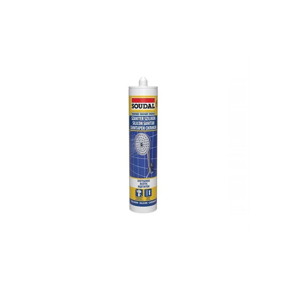 Szaniter szilikon transzparens 280ml - Ecetsavas/Fungicid