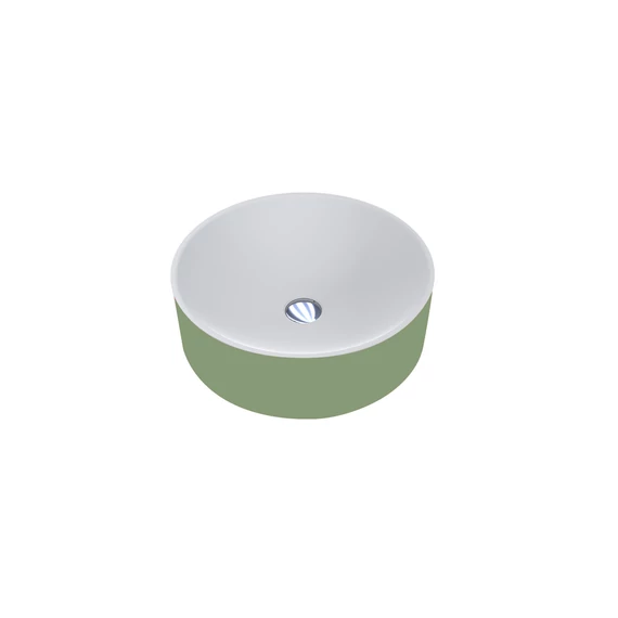 LUNART Milo mosdó, matt RAL 6021 - Pale Green