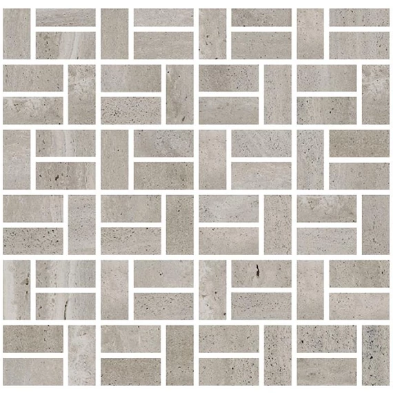 COEM Reverso Mosaico Grigio Pat./Ret. burkolólap 2x5