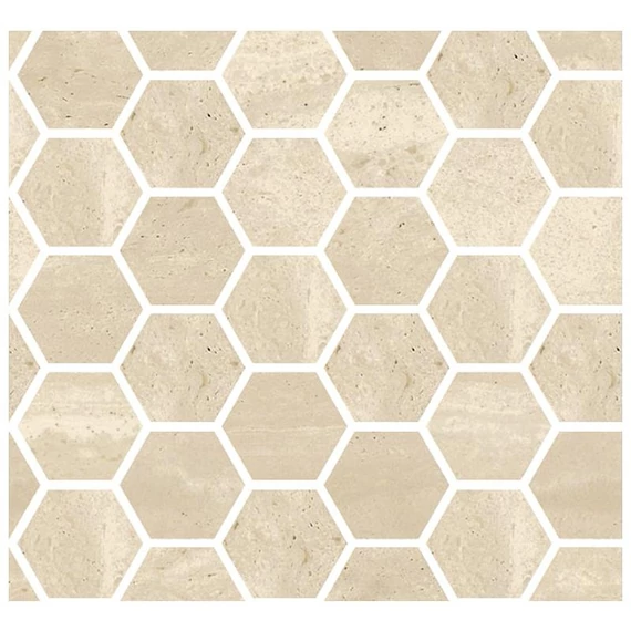 COEM Reverso Mosaico Esagono Avorio Pat./Ret. burkolólap