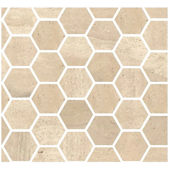COEM Reverso Mosaico Esagono Beige Pat./Ret. burkolólap