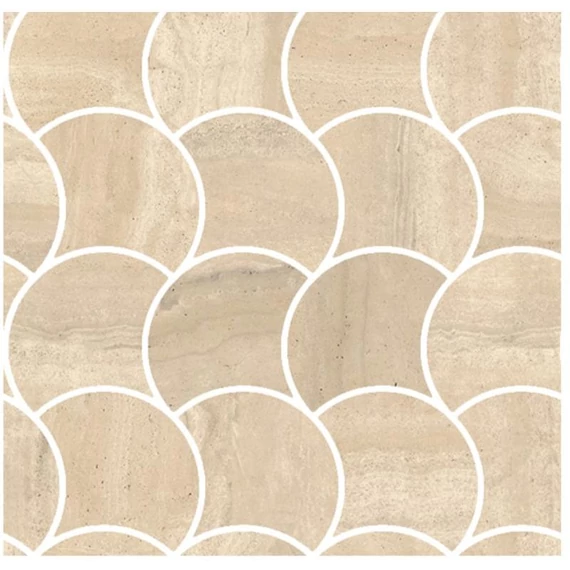 COEM Reverso Mosaico Wavy Beige Pat./Ret. burkolólap