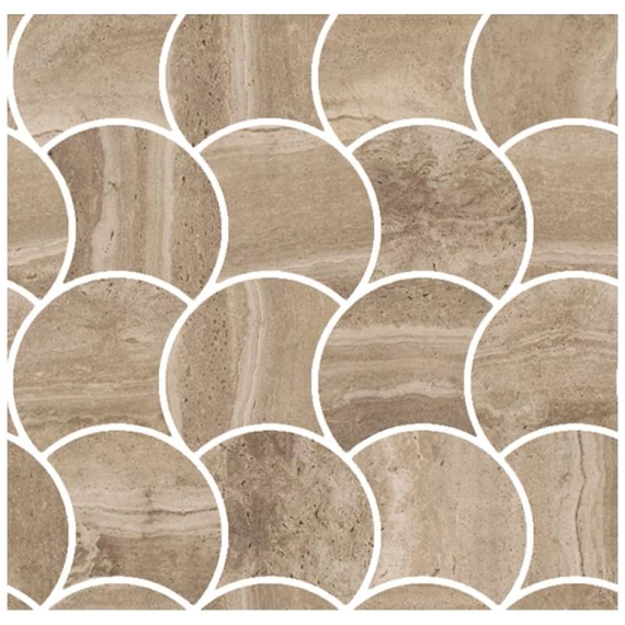 COEM Reverso Mosaico Wavy Noce Pat./Ret. burkolólap