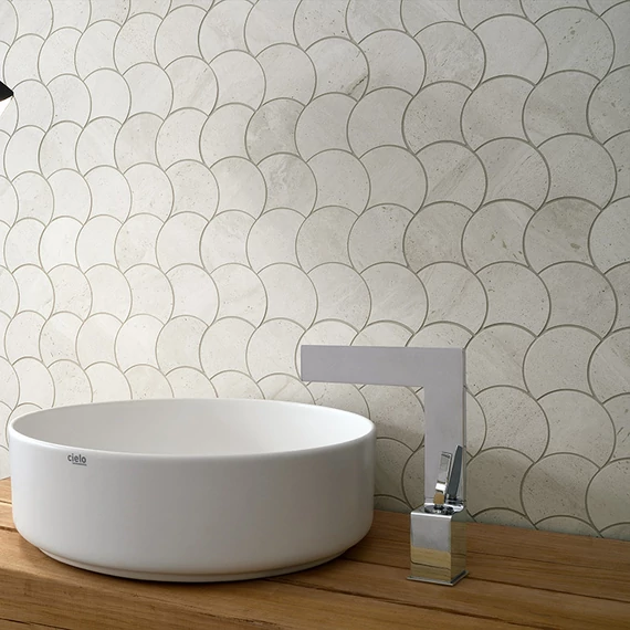 COEM Reverso2 Mosaico Wavy White Nat./Ret. burkolólap