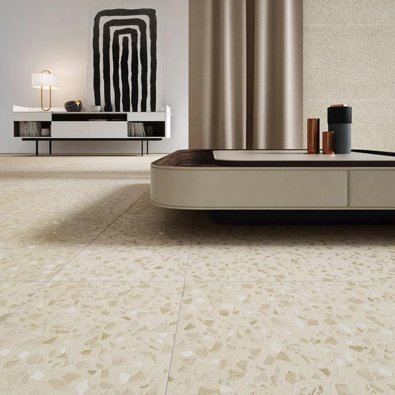 COEM Terrazzo Maxi Caolino Nat./Ret. burkolólap 60x60