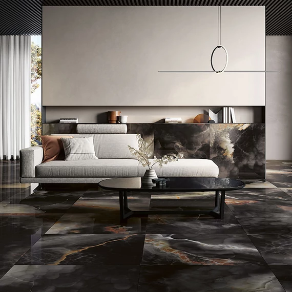 FIORANESE Unica Deep Dark Lev./Ret. burkolólap 89x89