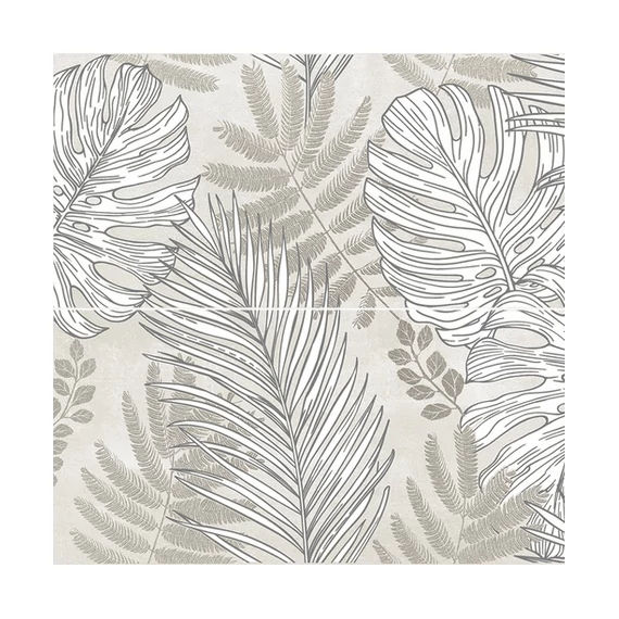 LUNART A Casa Inserto Frozen Leaves Ice A+B csempe Nat./Ret. 25x75