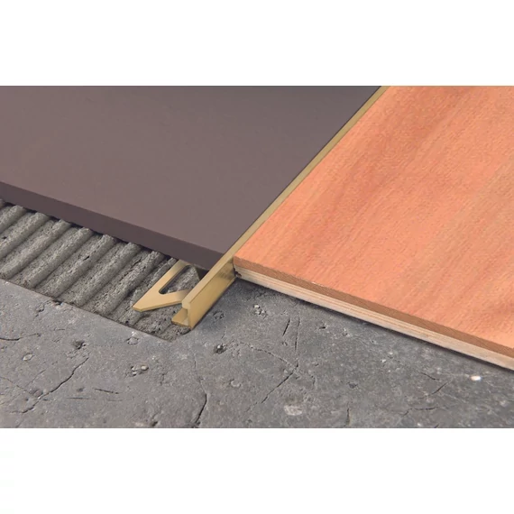 Polírozott alumínium L profil 2700x10mm, arany