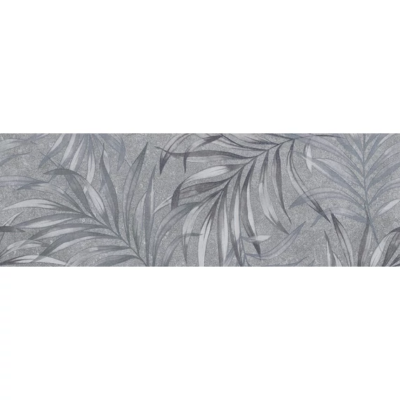 LUNART Brilla B Foglie Antracite csempe Nat./Ret. 25x75