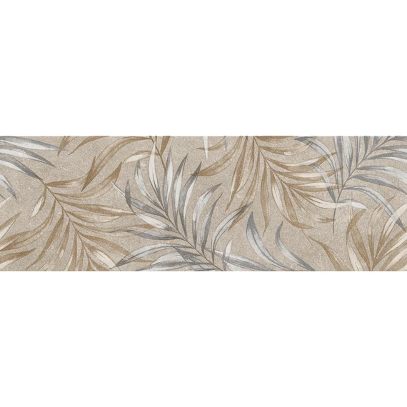 LUNART Brilla A Foglie Sabbia csempe Nat./Ret. 25x75