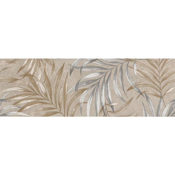 LUNART Brilla B Foglie Sabbia csempe Nat./Ret. 25x75