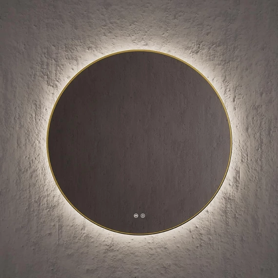LUNART Erin 80 természetes fényű (4000K) LED tükör, Gold