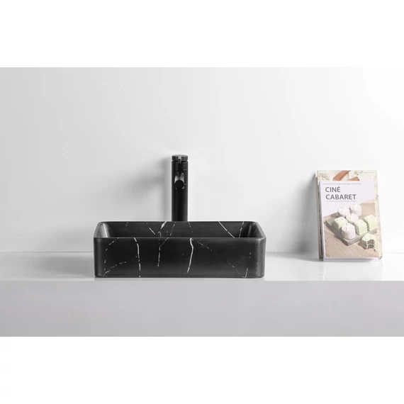 LUNART by AQUORE Frida 470 mosdótál, Black Marble