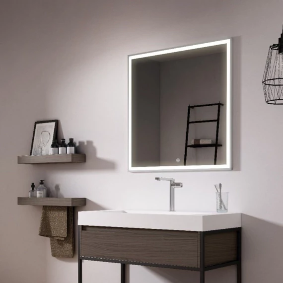 LUNART Maxim 600 led tükör 4000K/5700K 30W, dupla szenzor, páramentesítő funkció, USB kimenet