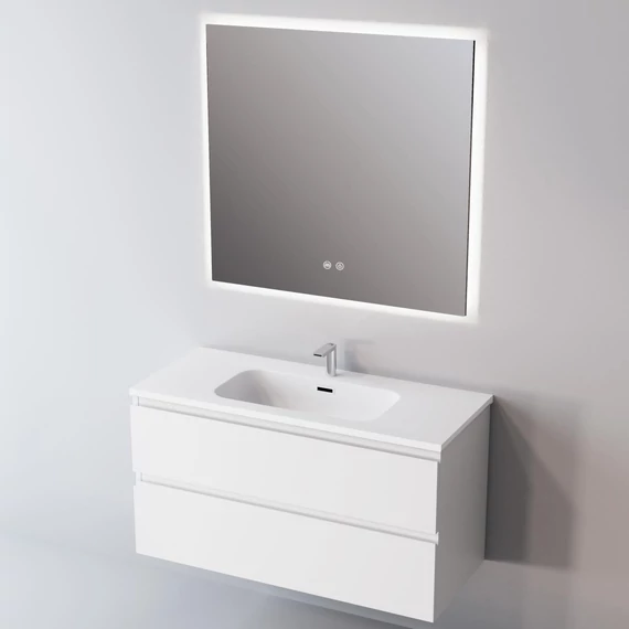 LUNART Cooper 100 természetes fényű (4000K) LED tükör háttérvilágítással, páramentesítő funkcióval