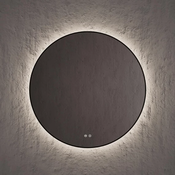 LUNART Erin 80 természetes fényű (4000K) LED tükör háttérvilágítással, páramentesítő funkció, Black