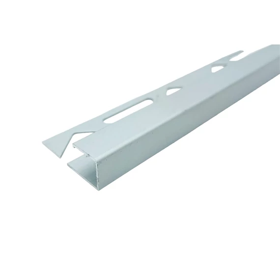Szögletes, polírozott alumínium élprofil 2700x10mm, króm