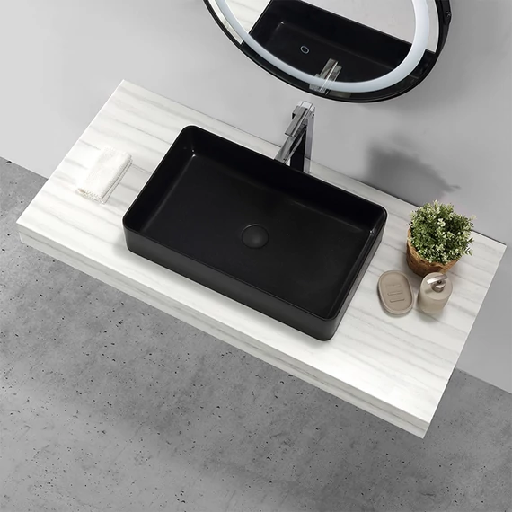 LUNART by AQUORE Frida 470 mosdótál, Matt Black
