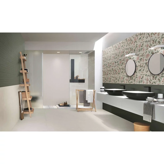 RAGNO Now Decoro Waterflower Bianco A+B+C csempe 25x76 cm 1,14 m2/doboz