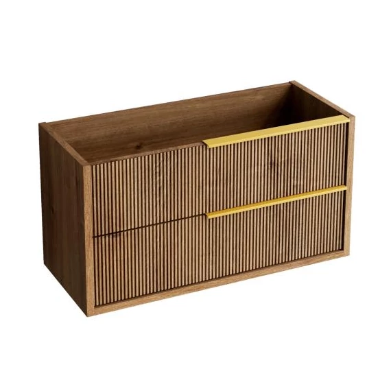 LUNART Moove 80 2 fiókos alsószekrény 81x45x55cm, Oak