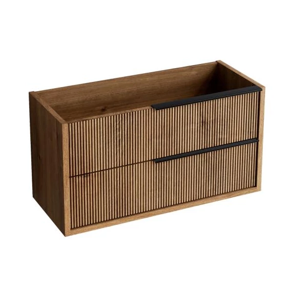 LUNART Moove 80 2 fiókos alsószekrény 81x45x55cm, Oak