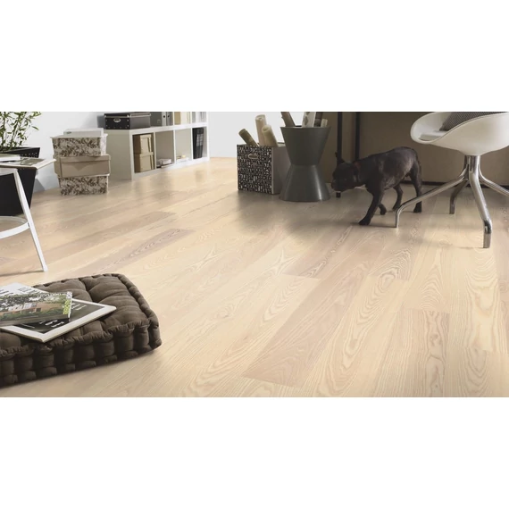 TARKETT Shade Kőris Linen White Plank XL 1 osztásos, Proteco Natura színezett szalagparketta