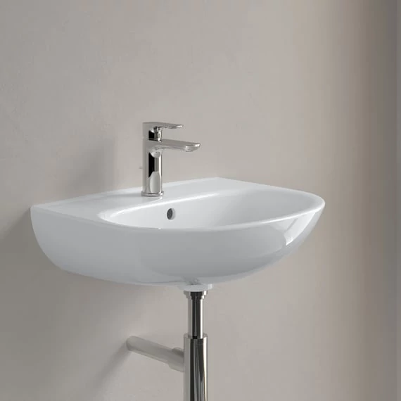VILLEROY O.Novo íves mosdó 550x440, Glossy White Alpin