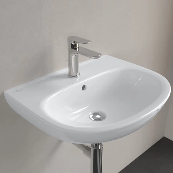 VILLEROY O.Novo íves mosdó 550x440, Glossy White Alpin