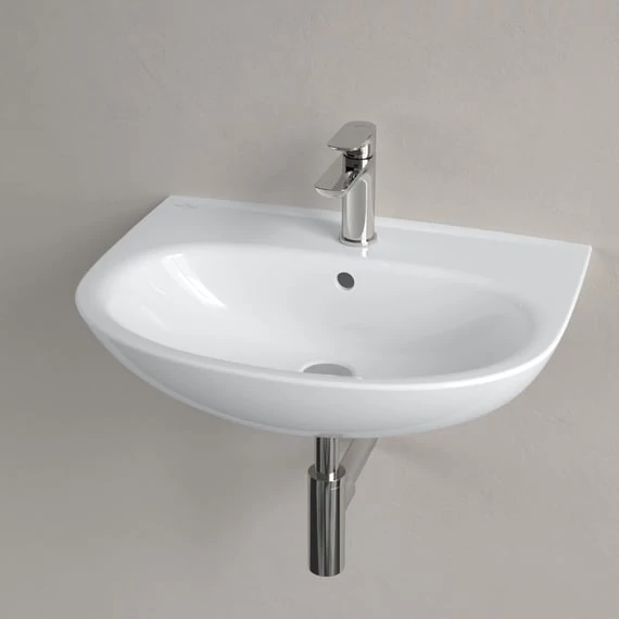VILLEROY O.Novo íves mosdó 600x460, Glossy White Alpin