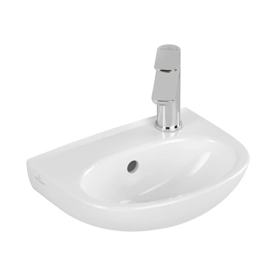VILLEROY O.Novo íves kézmosó, jobbos 360x275, Glossy White Alpin