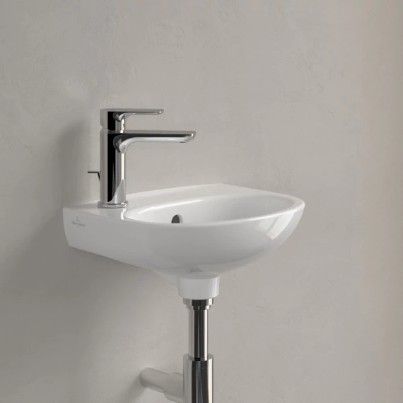 VILLEROY O.Novo íves kézmosó, balos 360x275, Glossy White Alpin