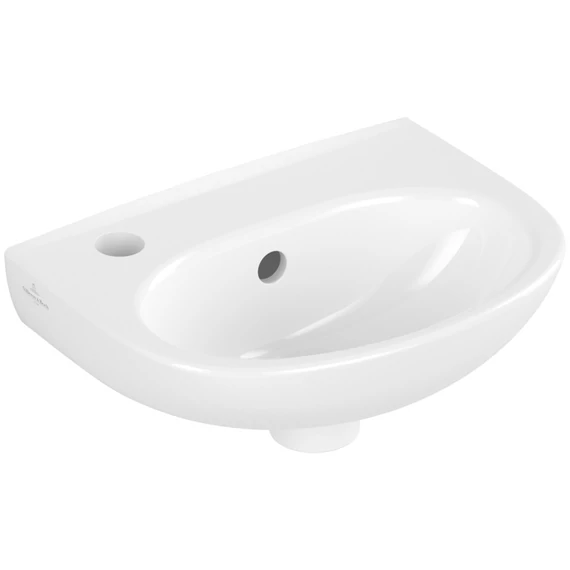 VILLEROY O.Novo íves kézmosó, balos 360x275, Glossy White Alpin