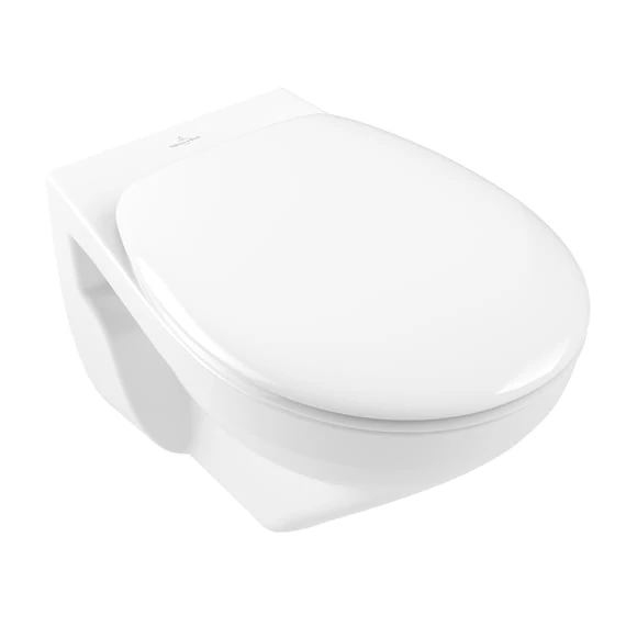 VILLEROY O.Novo perem nélküli fali WC, mély öblítésű, Soft-Close ülőkével, 540x360, Glossy White A.