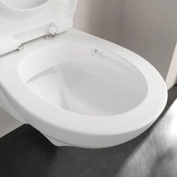 VILLEROY O.Novo perem nélküli fali WC, mély öblítésű, Soft-Close ülőkével, 540x360, Glossy White A.